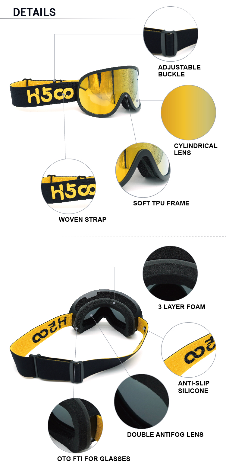 Snow ski goggles