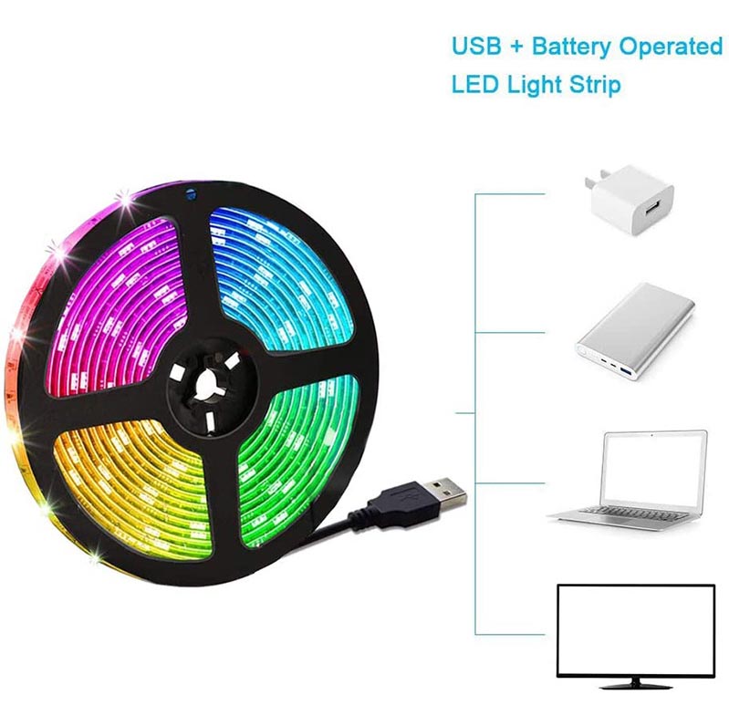 Low Voltage LED Strip Lights For TV With USB Connector