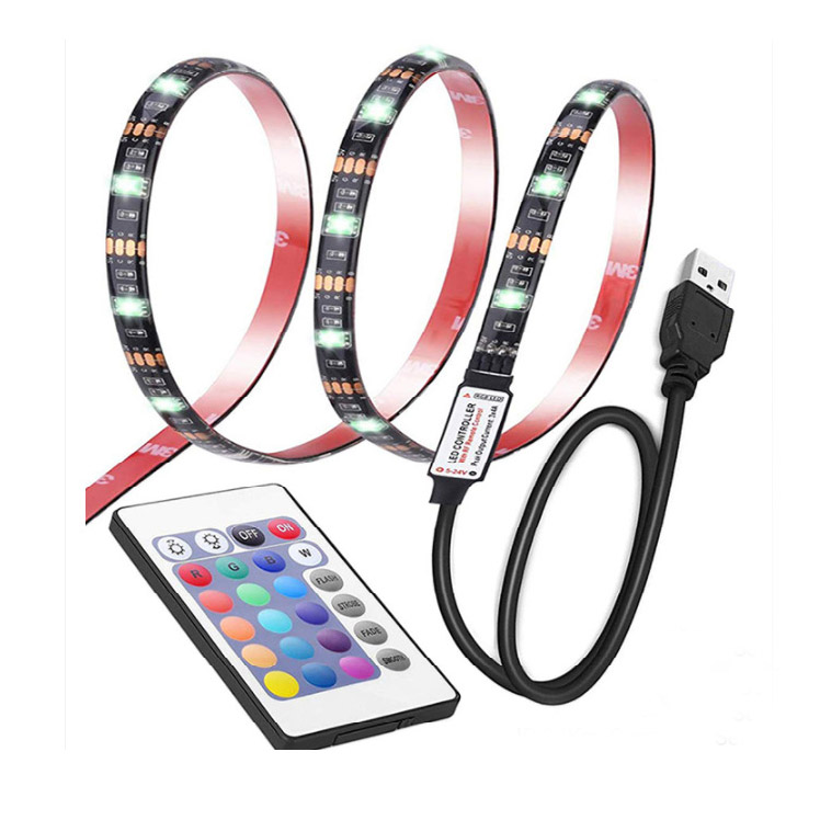 RGB LED Strip Lights For TV Waterproof With Remote Control