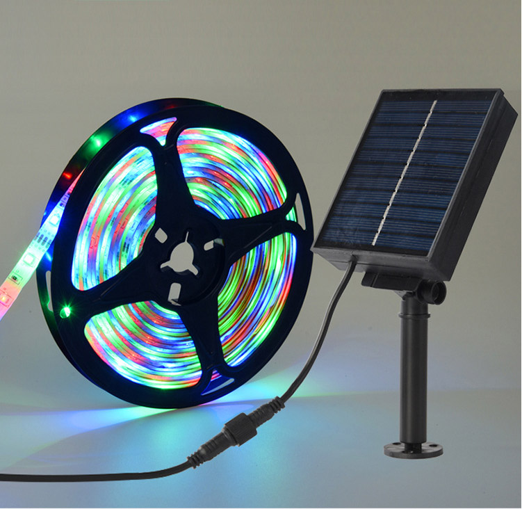 Outdoor Waterproof LED Strip Lights With Solar Panel