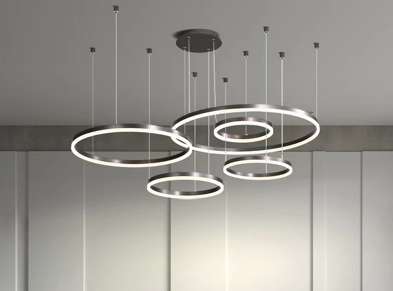 DIY LED Ring Circle Pendant Chandeliers