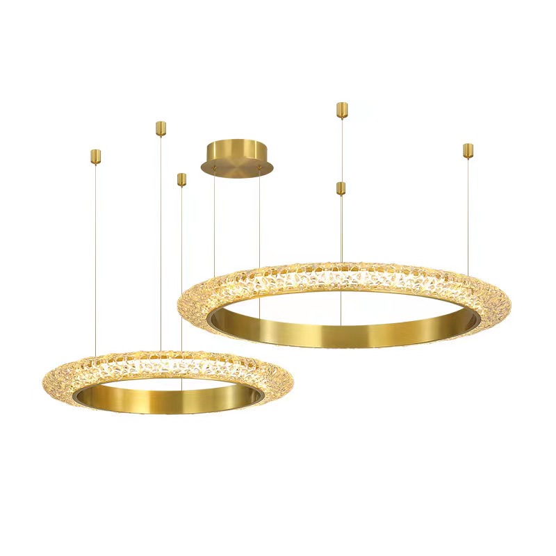 LED Circular Light Fixtures Chandeliers DIY Shapes