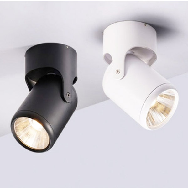 Luzes de trilho LED ajustáveis ​​Cabeças ajustáveis