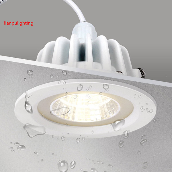 Downlights cu LED în bucătărie IP20 rezistent la apă