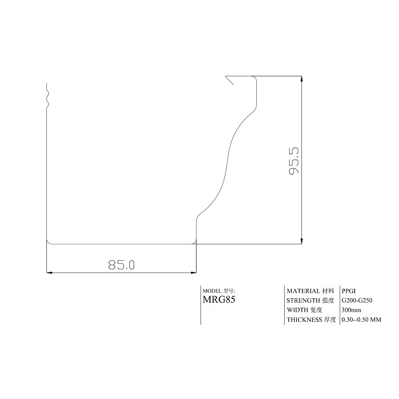 Rain Gutter Roll Forming Machine