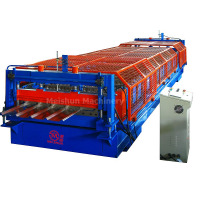 Pierce Fixed Roof Cladding Sheet Roll Forming Machine
