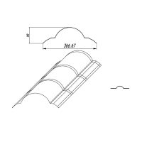Roof Ridge Cap Roll Forming Machine