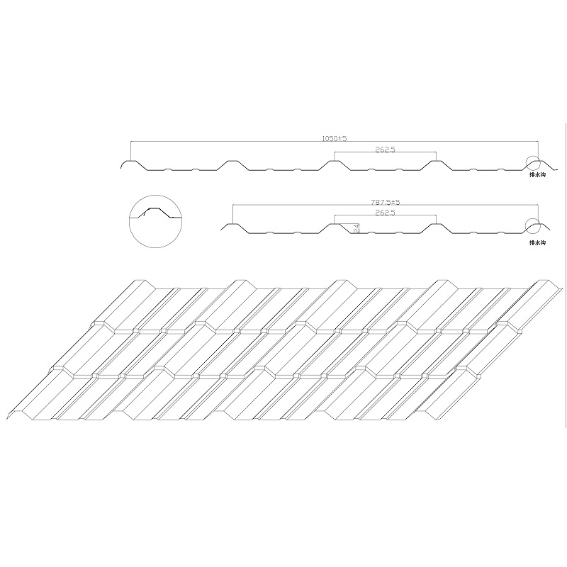 Metal Glazed Tile Roof Roll Forming Machine