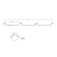 Pierce Fixed Roof Cladding Roll Forming Machine