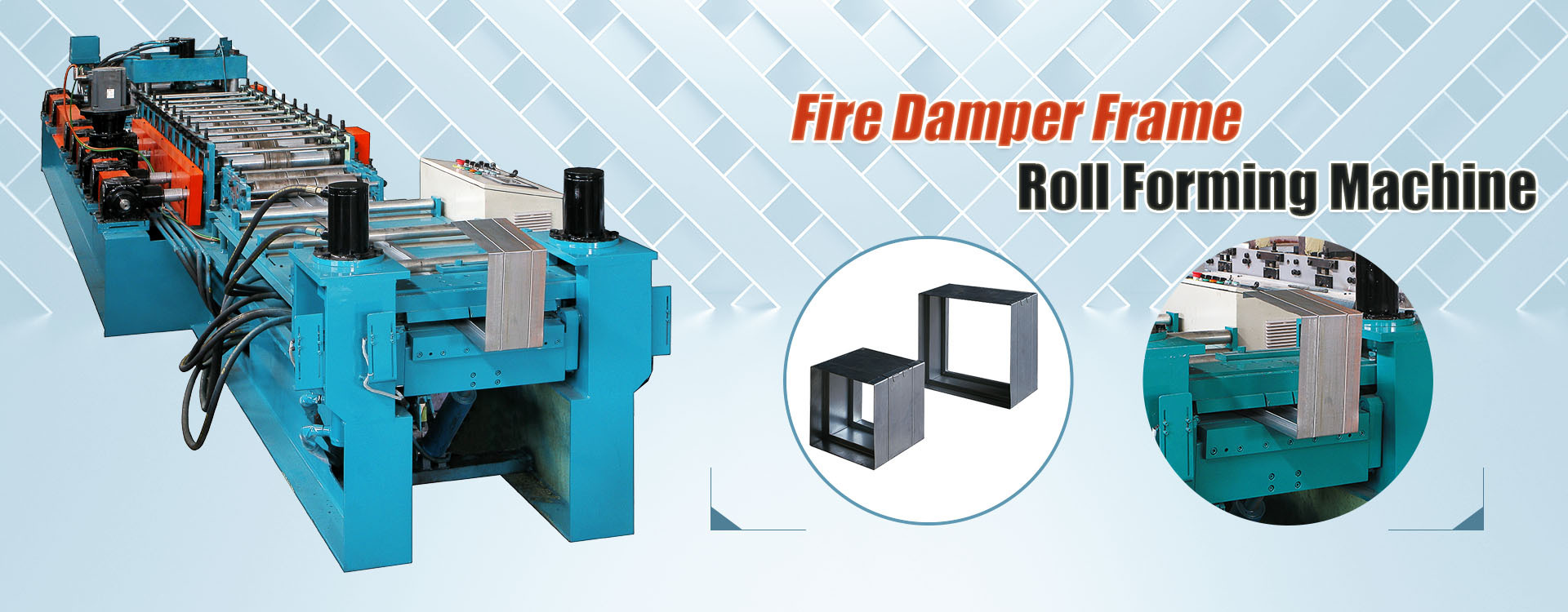 AUTOMATIC FIRE DAMPER FRAME ROLL FORMING MACHINE
