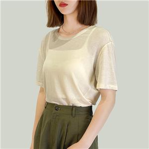 O Neck cotton elastic Tshirts