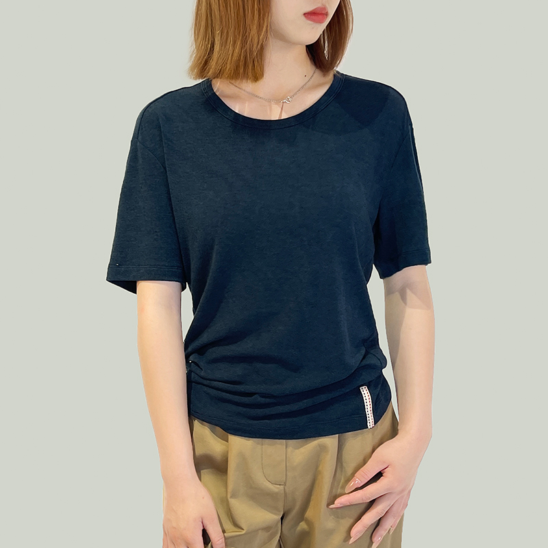 O Neck cotton elastic Tshirts