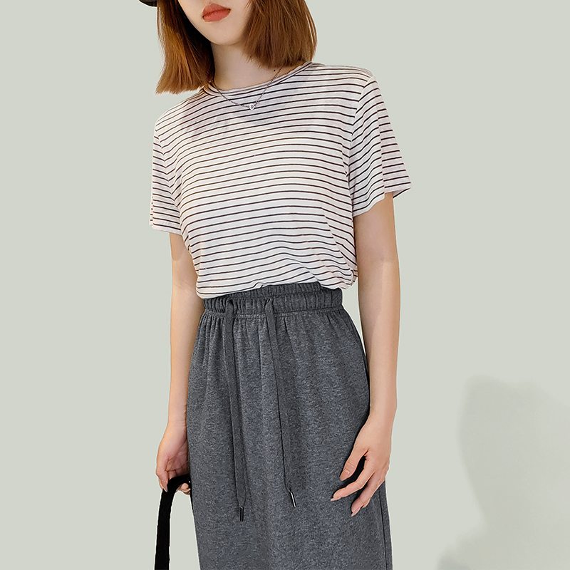 Jersey Skirt With Vent at back