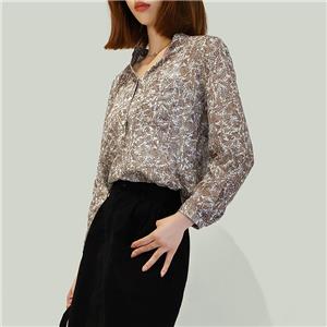 print chiffon Blouse