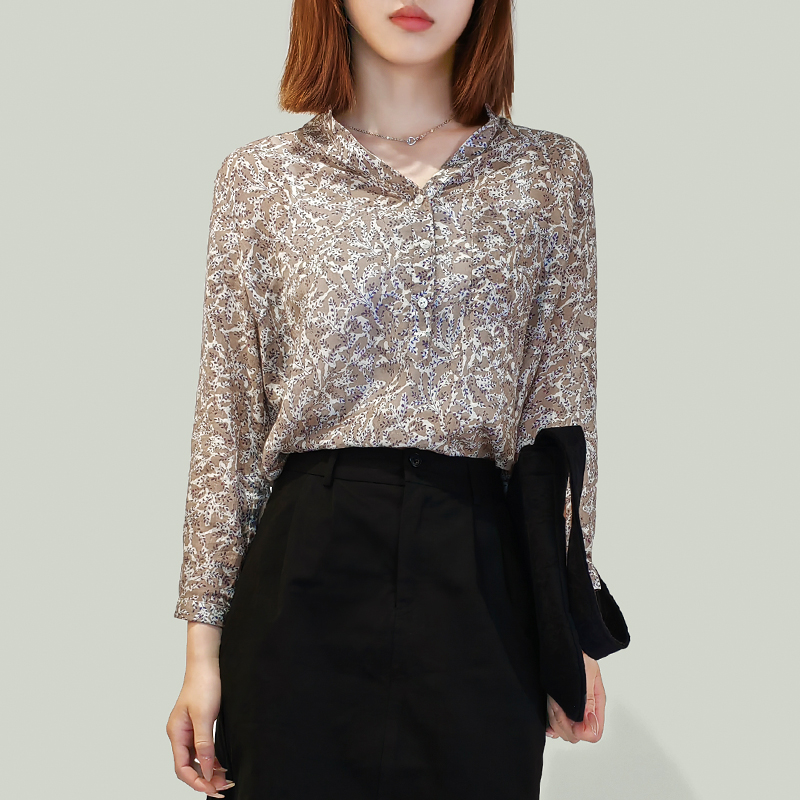 print chiffon Blouse