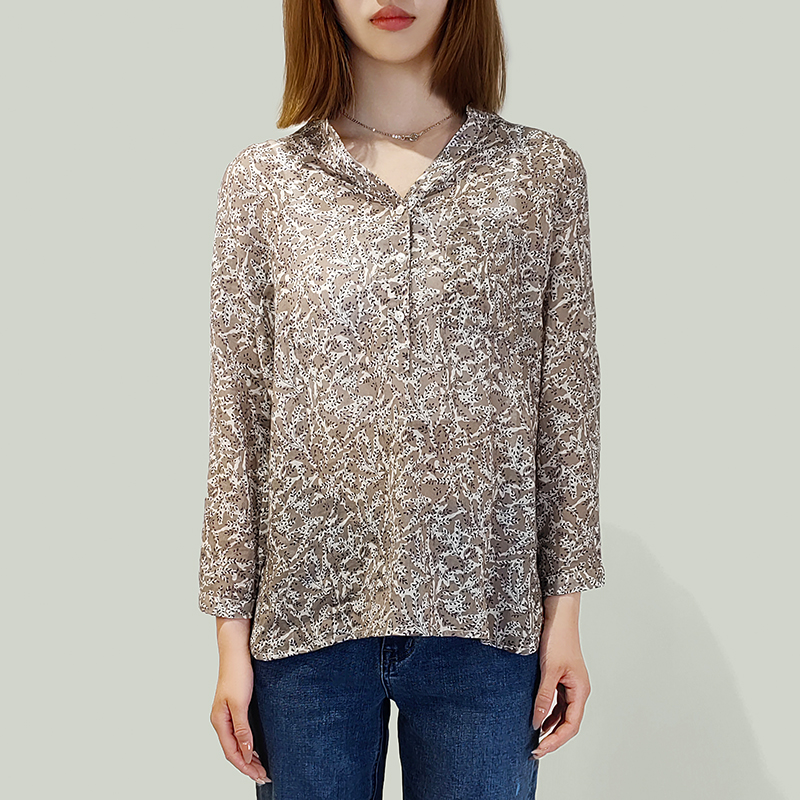 print chiffon Blouse