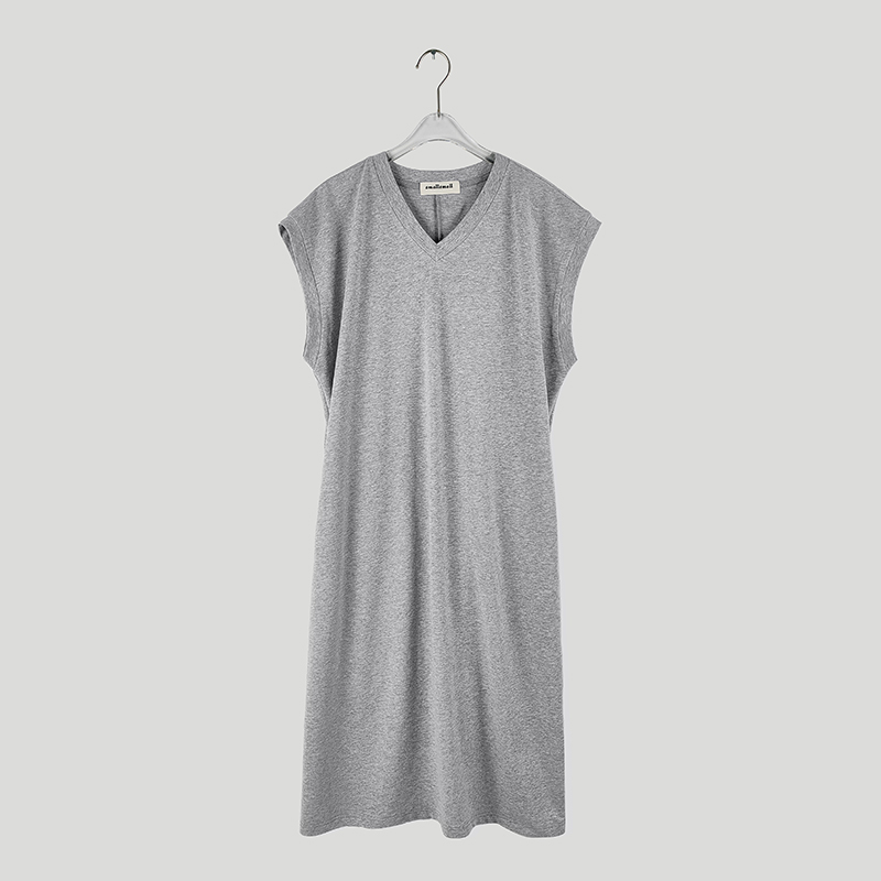 grey jersey long dress