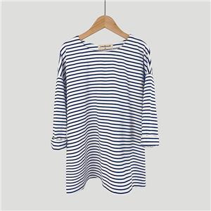 stripe jersey Long sleeve T shirts