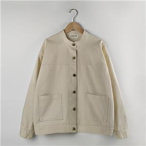 stand collar button down jackets