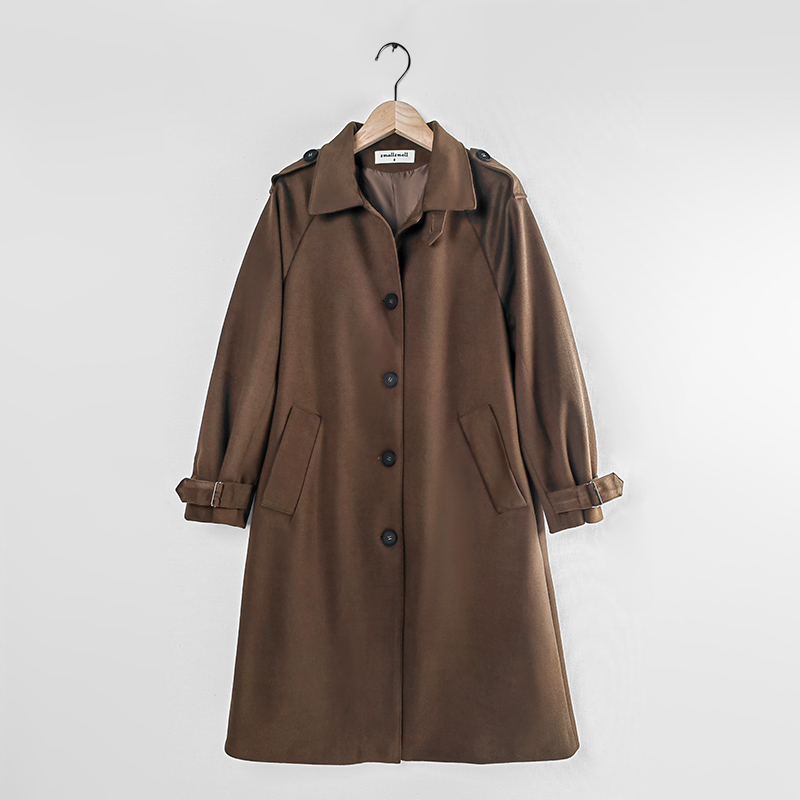 Autumn/winter brown long sleeve jacket