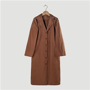 long brown button opening jacket