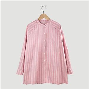 pink stripe raglan sleeve blouse