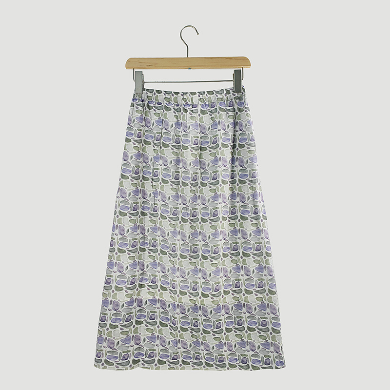 viscose floral print skirts