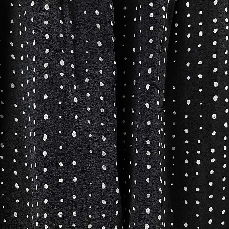 black dots print polyester shorts