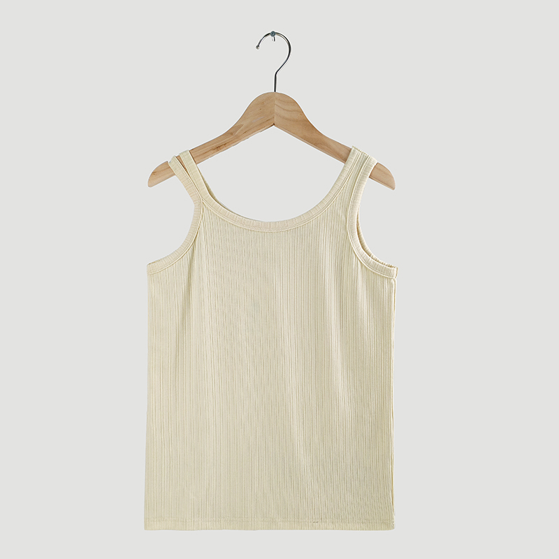 elastic rib tanktop