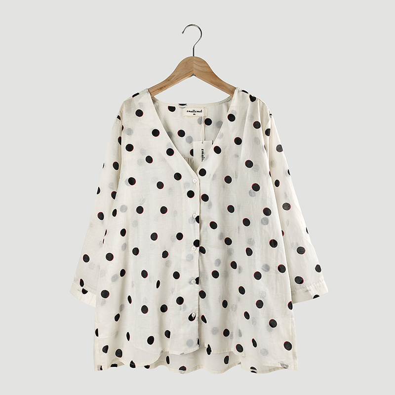 cotton dots blouse