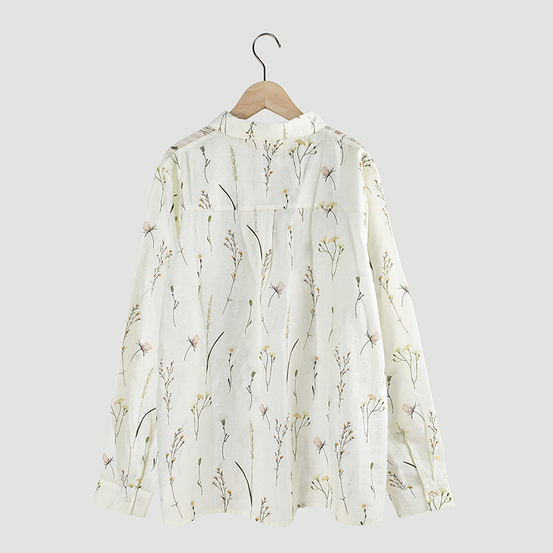 floral long sleeve blouse