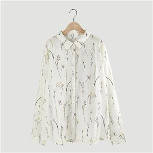 floral long sleeve blouse