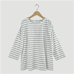 stripe mid sleeve T shirts