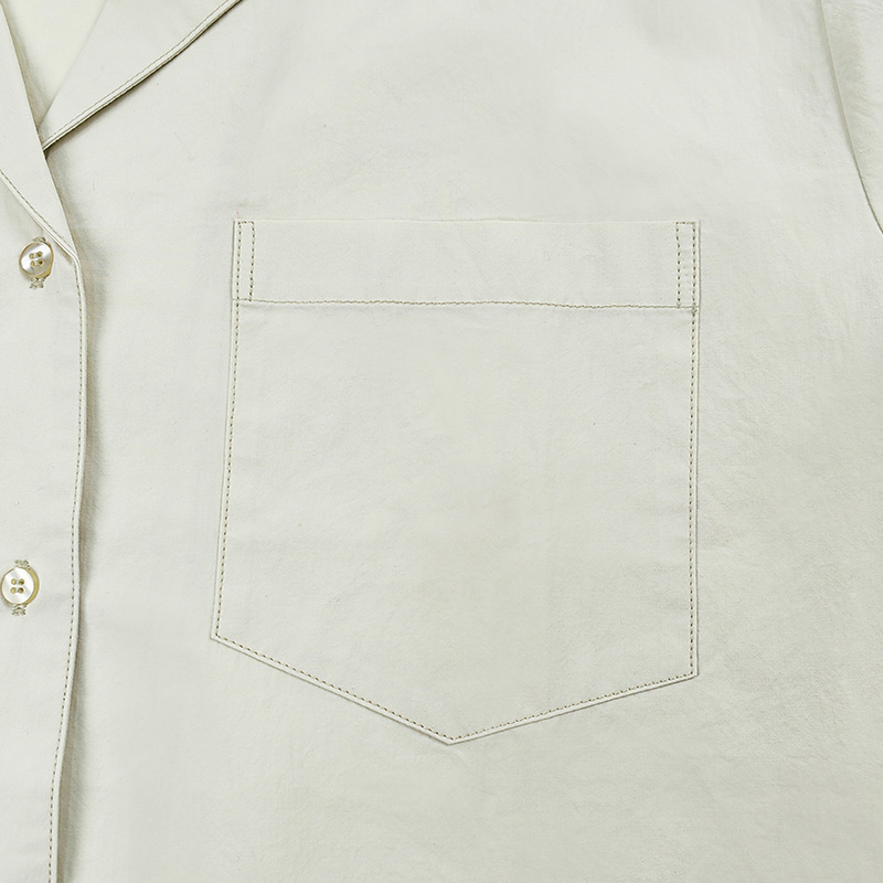 short sleeve label collar shirts