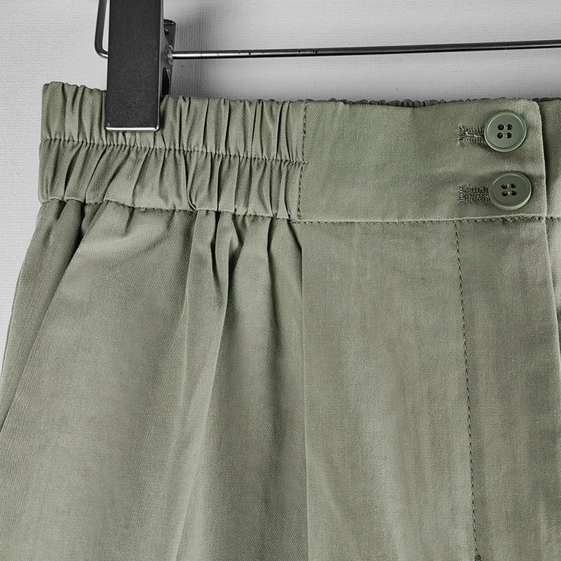 elastic waist cotton pants