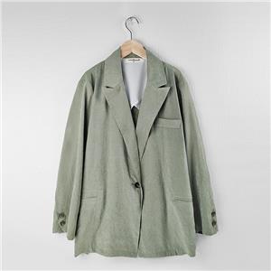 Green label collar blazer