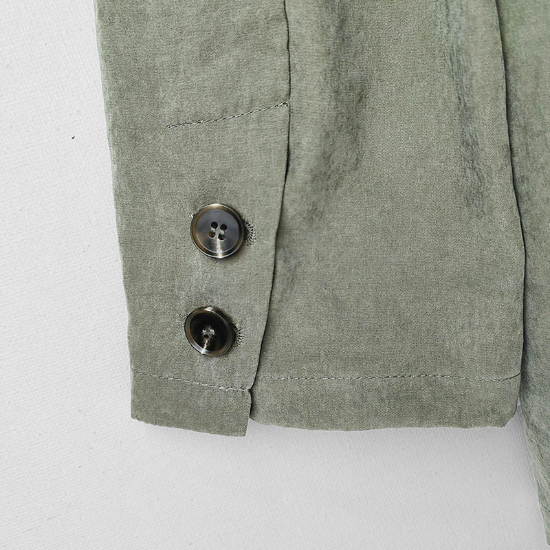 Green label collar blazer