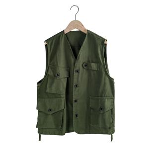 dark khaki cotton vest