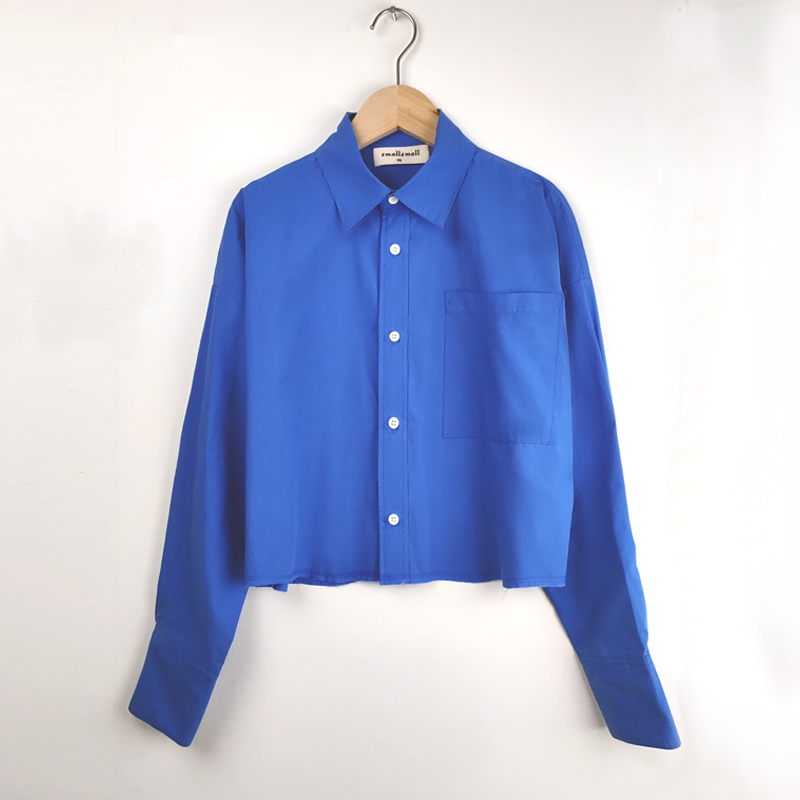 bright blue blouse