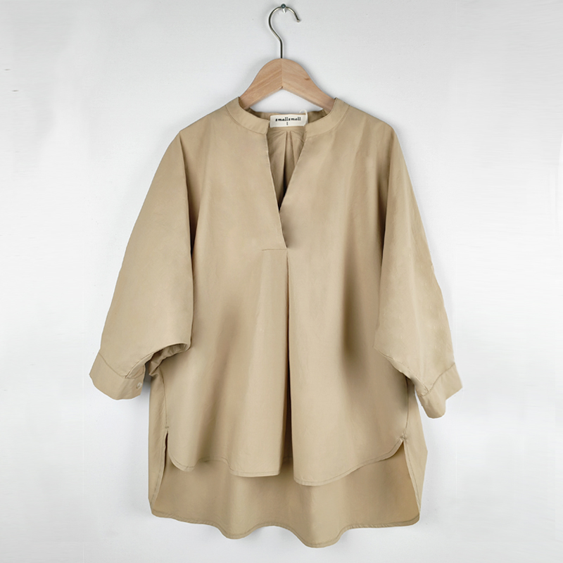 Supply brown half-sleeve blouse Wholesale Factory - DongGuan humble ...