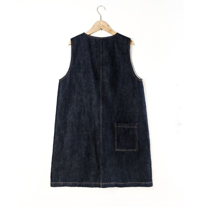 Denim sleeveless dress