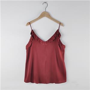 garnet ruffle tank top