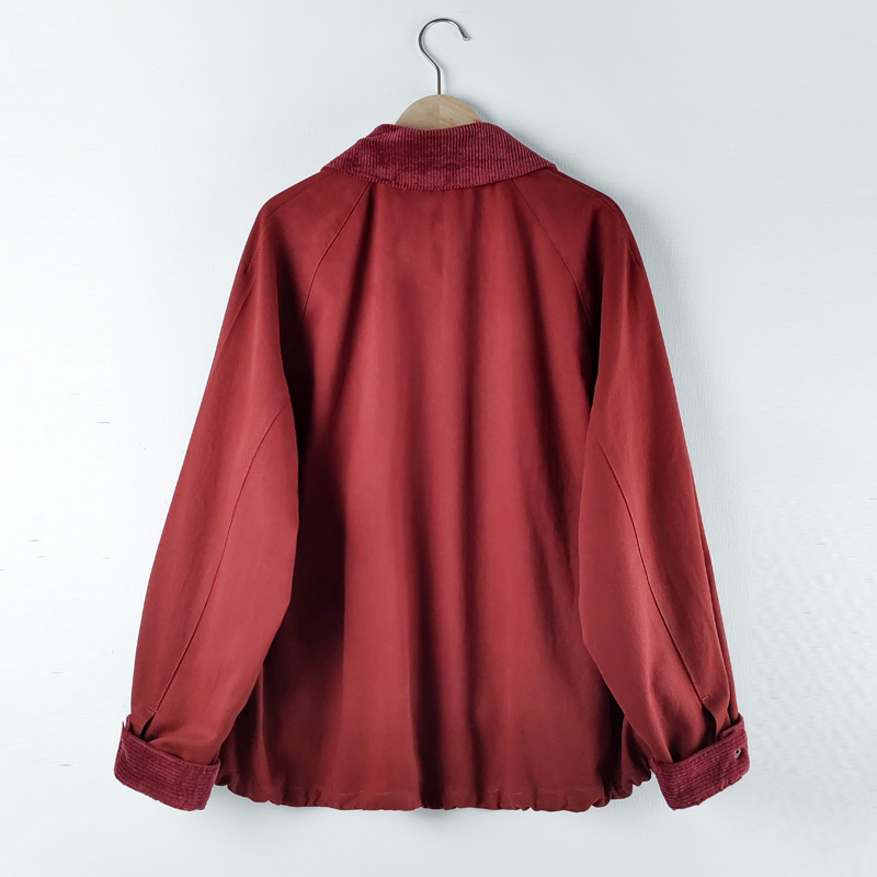 garnet corduroy coat jacket