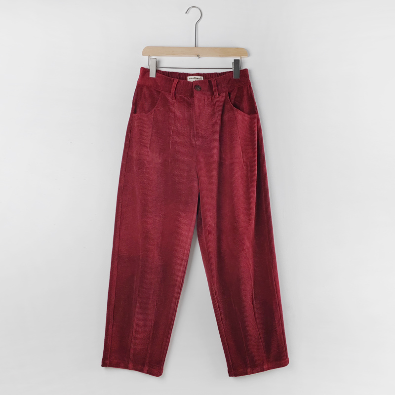 long garnet corduroy pants