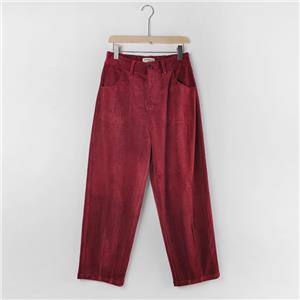 long garnet corduroy pants