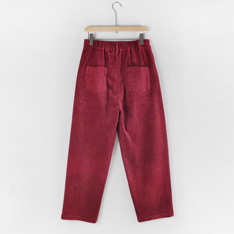 long garnet corduroy pants