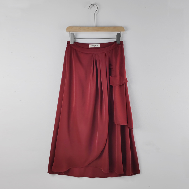 garnet satin skirts