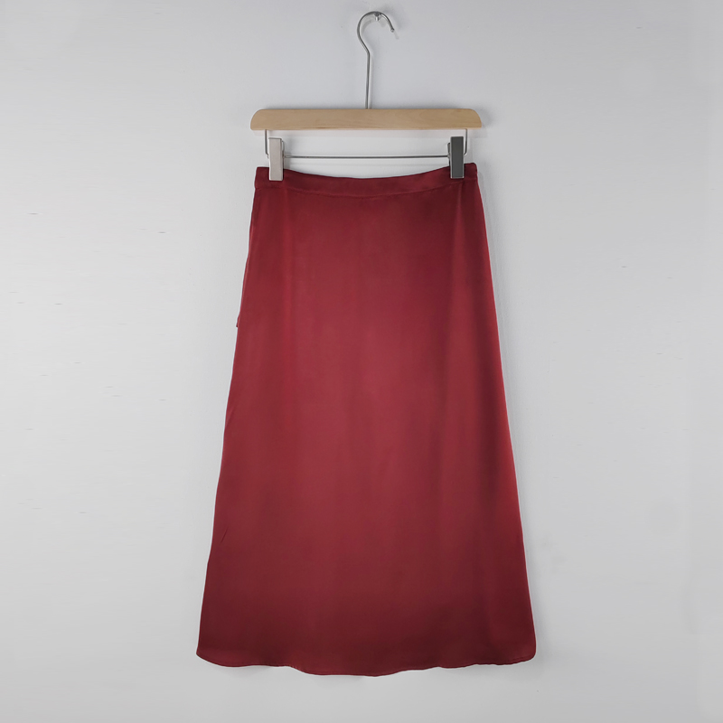 garnet satin skirts