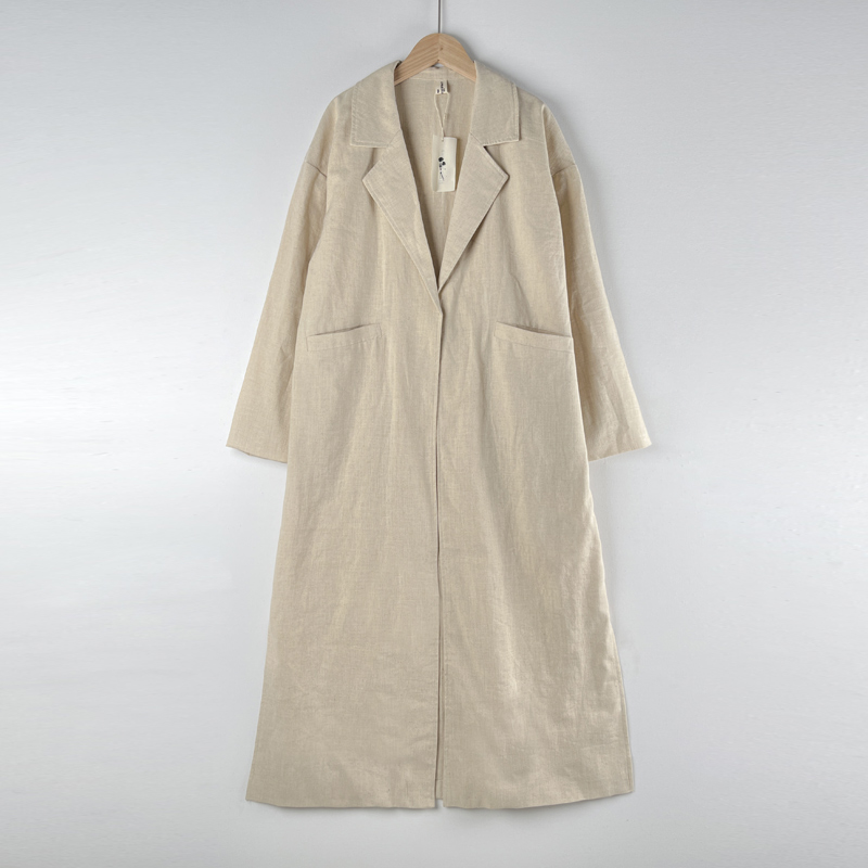 long linen coat