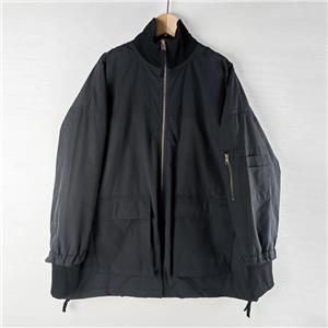 long zipper down draw-string jacket coat